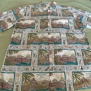 Reyn Spooner Vintage Hawaiian Short Sleeve Sport Shirt